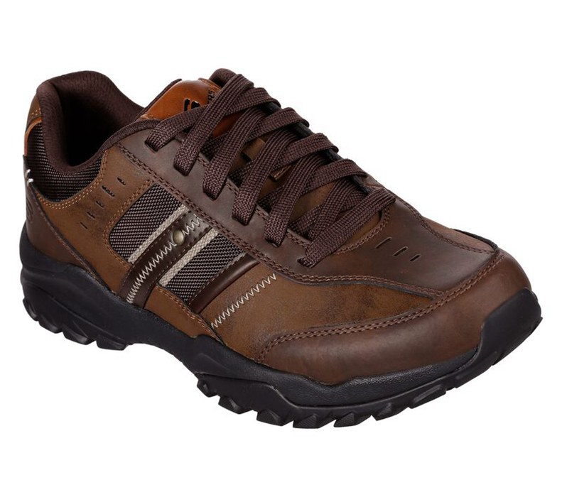 Skechers Herr Bruna Snörskor - Relaxed Fit: Henrick - Delwood - Sverige (AEIGO-2140)